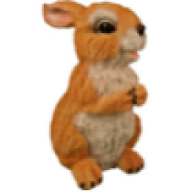 Фигура Заяц пушистый стоячий,30х20 см