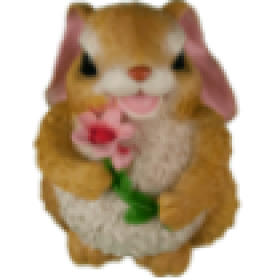 Фигура Заяц с цветком,24х15 см