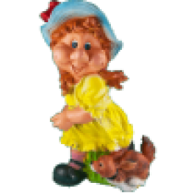 Фигура Девочка с собакой,71х48 см