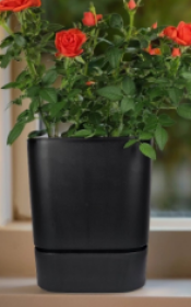 Горшок Квадрат Гранд 1.5л черный