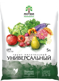 Грунт универсальный 5 л Антей  АНТЕЙ уп.8