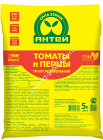 Грунт для Томатов и перца питательный 5 л АНТЕЙ уп.8