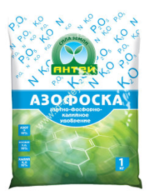 Азофоска (нитроаммофоска) N16- P16- K16  1кг  АНТЕЙ ( уп.10)