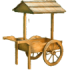 Деревянная телега с крышей,112х65х128 см