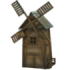 Мельница деревянная №3,132 х 55 см