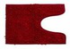 Коврик д/т с вырезом "Макароны" 50*50 Maroon бордо, шт
