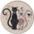 "ПАРИЖСКИЕ КОТЫ" ПОДСТАВКА ПОД ГОРЯЧЕЕ  11*11*1СМ 358-1753, шт