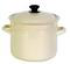 БЕЗ ДЕКОЛИ Кастрюля эм. цилиндр.  6,0л слоновый 41804-182сл  1/4, шт