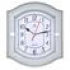 Часы настенные Atlantis TLD-6234 22,0*19,0*4,1см серебро 6234ср, шт