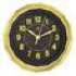 Часы настенные Atlantis TLD-6455 22,9*22,9*4,1см черн/зол 6455чз, шт