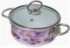 Кастрюля эм. "Elisa"  1,5л. (цилиндр.)  1SB165S (СТАЛЬЭМАЛЬ) 1/4, шт