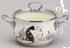 КАСТРЮЛЯ AGNESS ЭМАЛИРОВАННАЯ СО СТЕКЛЯННОЙ КРЫШКОЙ СЕРИЯ "LAVANDER CATS", 2,0 Л ДИА. 18СМ 943-076, шт