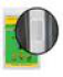 Nadzor Сетка москитная MSN20VPW с крепежом 1*2,1м с магнитами, в пакете, белая, шт