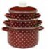 Набор кастрюль цилиндр. 3пр. "ГОРОХ" 2-3144/6 (2,0/3,0/4,0л)  (Магнитогорск)  1/1, шт