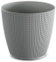 DWH260-405 Горшок д/цветов WHEATY stone gray , Диаметр: 25,8 смВысота: 22,9 смОбъем: 9 л