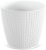 DWH260-S449 Горшок д/цветов WHEATY white Диаметр: 25,8 смВысота: 22,9 смОбъем: 9 л
