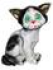Фигура садовая "Кот" гипс (250*200мм) 085, шт