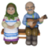 Фигура Бабушка с дедушкой малые,51х25х45 см.